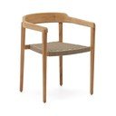 Dabīga toņa masīvkoka dārza krēsls Icaro – Kave Home