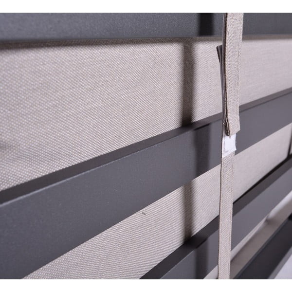 Melns/bēšs metāla dārza atpūtas komplekts 8 personām Portland – Rojaplast-image-3