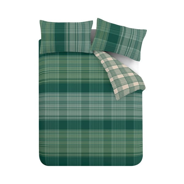 Zaļa gultas veļa 200x135 cm Roxburgh Kelso – Catherine Lansfield