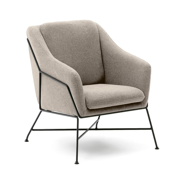 Bēšs atpūtas krēsls Brida – Kave Home