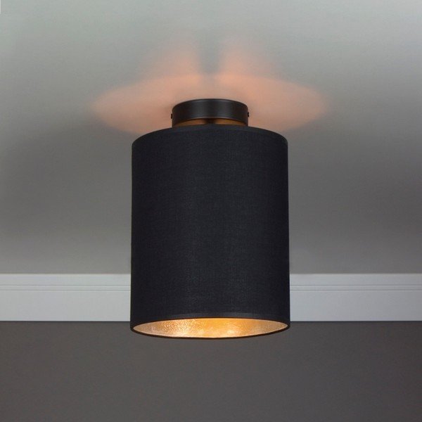 Melna griestu lampa ar sudraba detaļām Sotto Luce MIKA Elementary XS PLUS CP-image-1