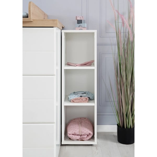 Balts bērnu grāmatu plaukts 27x88 cm – Roba-image-1