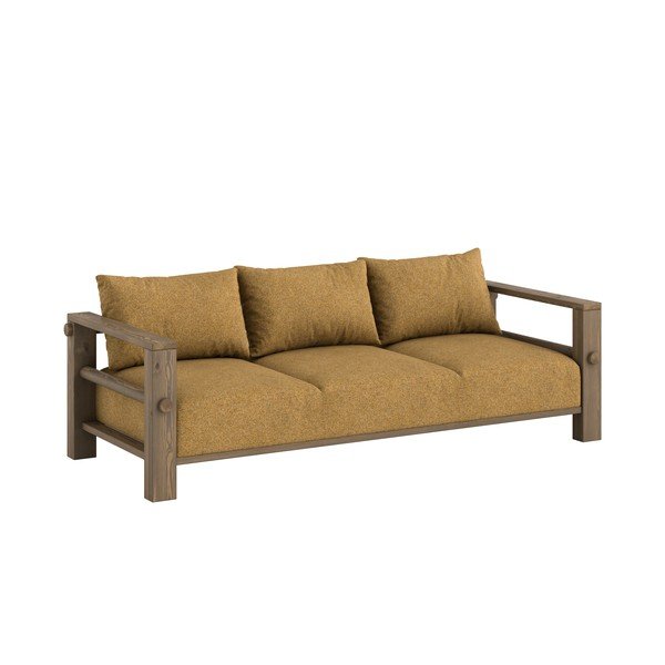 Okera dzeltens dīvāns 225 cm Bare – Karup