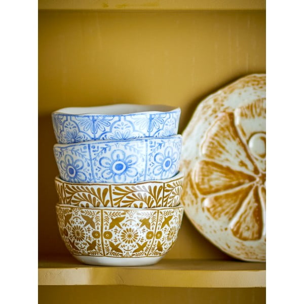 Zilas/oranžas akmensmasas bļodiņas (4 gab.) 200 ml Milton – Bloomingville-image-4