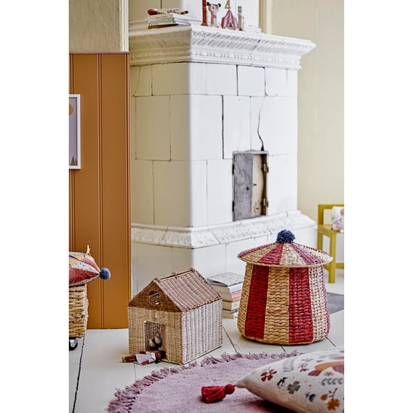 Dabīga toņa bērnu rotaļlietu grozs no ūdens hiacintes ø 40x40 cm Birsen – Bloomingville Mini-image-1