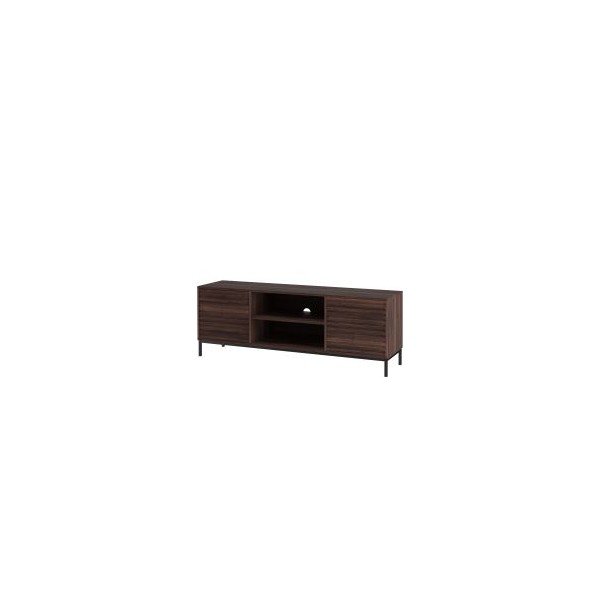 Dabīga toņa TV galdiņš ar valrieksta koka imitāciju 140x50 cm Celine – Støraa-image-1