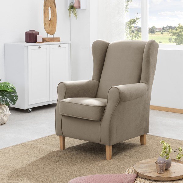 Brūns samta krēsls Max Winzer Lorris-image-1