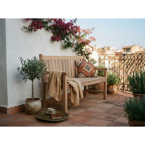 Dabīga toņa masīvkoka dārza sols Solo – Garden Pleasure-image-1