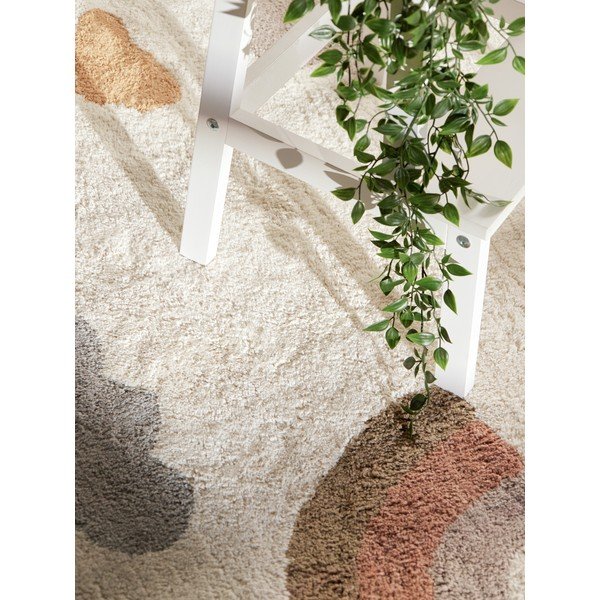 Krēmkrāsas mazgājams/ar rokām darināts kokvilnas bērnu paklājs 140x200 cm Snuggle Willy – Hanse Home-image-2