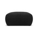 Melns pufs no buklē auduma Molino – Micadoni Home