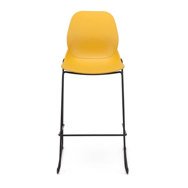 4 dzelteno bāra krēslu komplekts Marckeric Greta