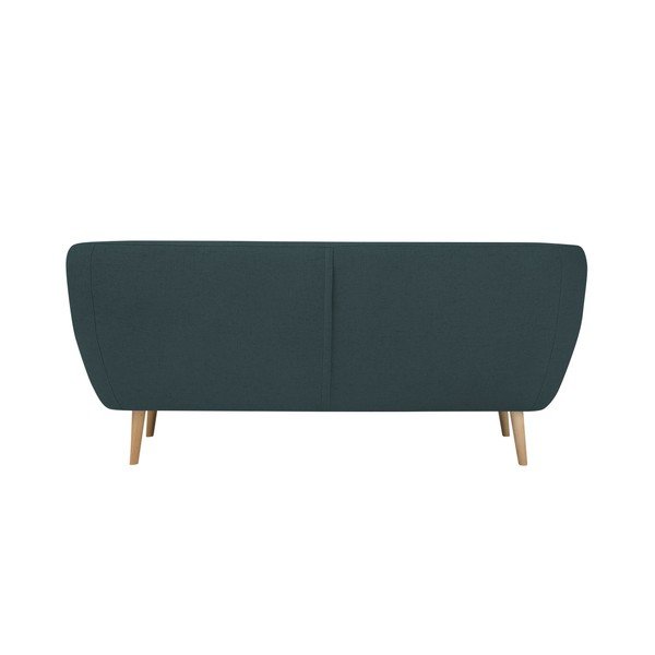 Tumši zils divvietīgs dīvāns ar gaišām kājām Mazzini Sofas Sicile-image-2