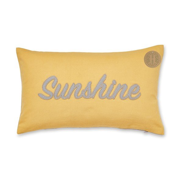 Dzeltens kokvilnas dekoratīvais spilvens Cooksmart ® Sunshine, 30 x 50 cm-image-2