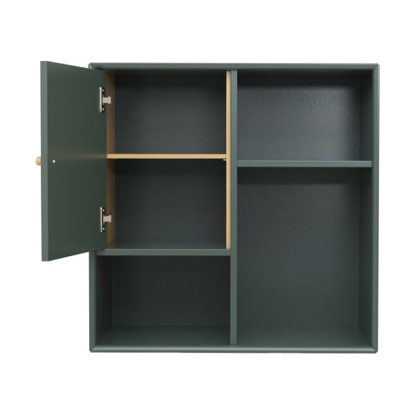 Tumši zaļa moduļu plauktu sistēma ar durvīm 33x43,5 cm Z Cube – Tenzo-image-1