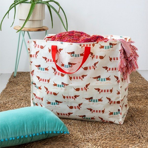 Drēbju uzglabāšanas kaste no pārstrādātas plastmasas 28x58x48 cm Sausage Dog – Rex London-image-1