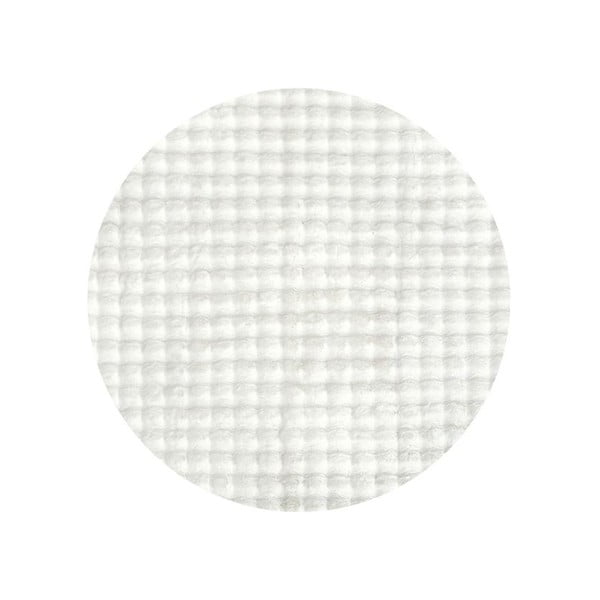 Balts mazgājams apaļš paklājs ø 120 cm Bubble White – Mila Home