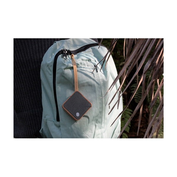 Tumši brūns melns bluetooth skaļrunis Gingko Square-image-2