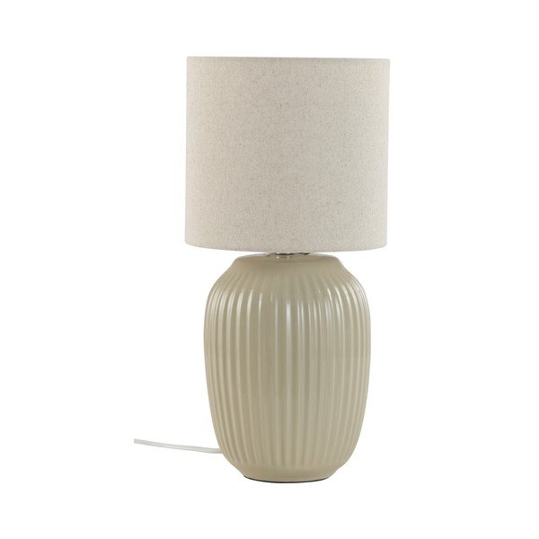 Bēša keramikas galda lampa (augstums 41,5 cm) Karlsson – Jotex