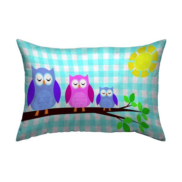 Spilvens Pady Owls Day, 40x40 cm