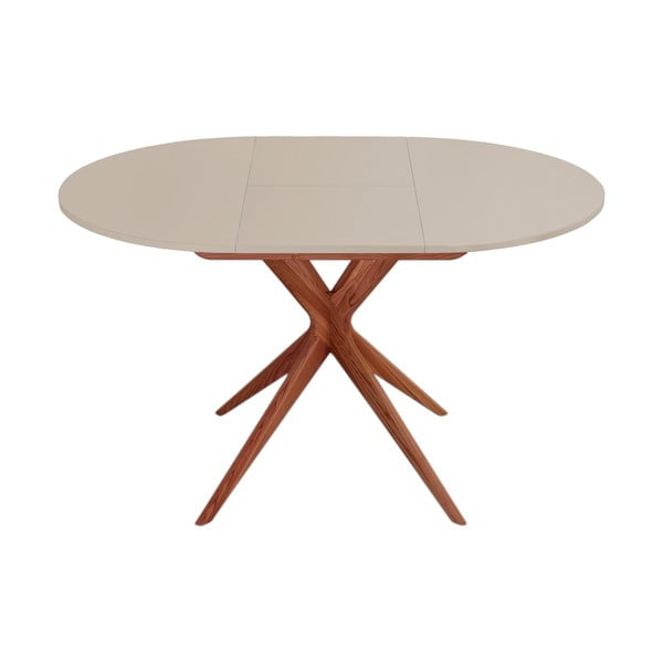 Apaļš izvelkams ēdamgalds ar papildu galda virsmu ø 90 cm Jubi – Ragaba-image-1