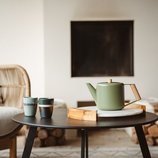 Zaļa nerūsējošā tērauda tējkanna 1,1 l Duet Boston – Bredemeijer-image-1