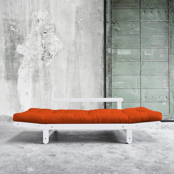 Dīvāns gulta Karup Beat White/Orange-image-2