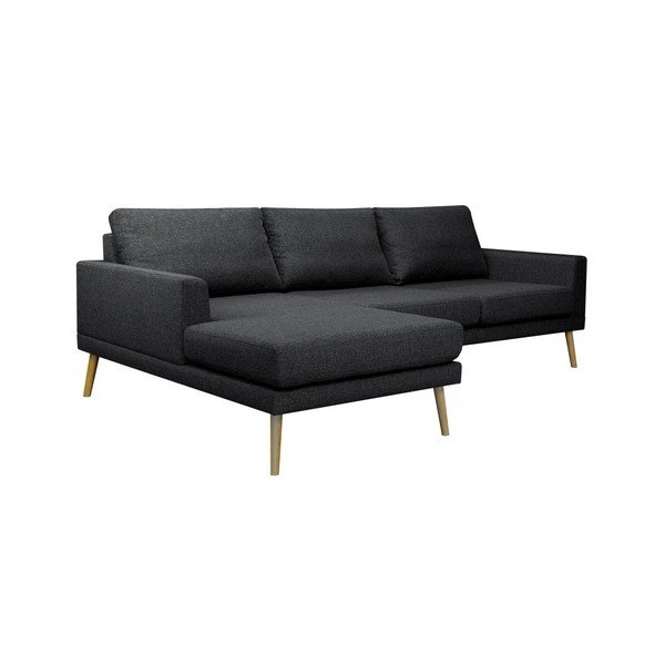 Melns stūra dīvāns Windsor & Co Dīvāni, kreisais stūris-image-1