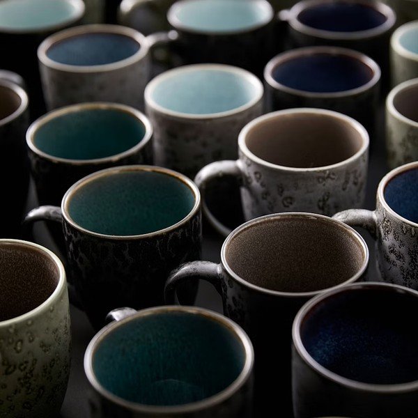 Melnas/tumši zilas keramikas krūzes (4 gab.) 300 ml Gastro Black/Mix – Bitz-image-3