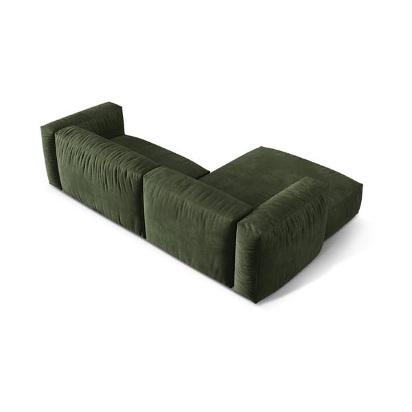 Zaļš samta modulārais stūra dīvāns (ar kreiso stūri/ar zvilni) Martina – Micadoni -image-3