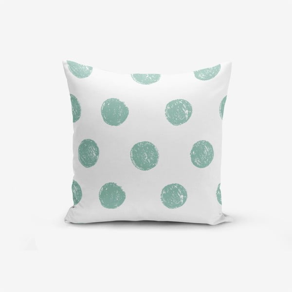 Spilvendrāna Minimalist Cushion Covers Mind Green With Points, 45 x 45 cm