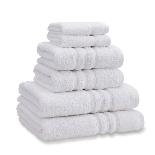 Balti frotē kokvilnas dvieļi komplektā (6 gab.) Zero Twist – Catherine Lansfield