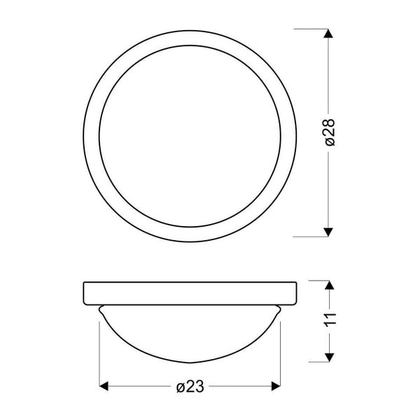 Griestu lampa zelta krāsā ar stikla abažūru ø 28 cm Roda – Candellux Lighting-image-2