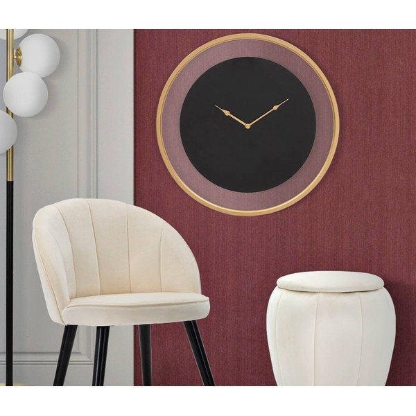 Melns sienas pulkstenis Mauro Ferretti Fashion, ø 60 cm-image-1