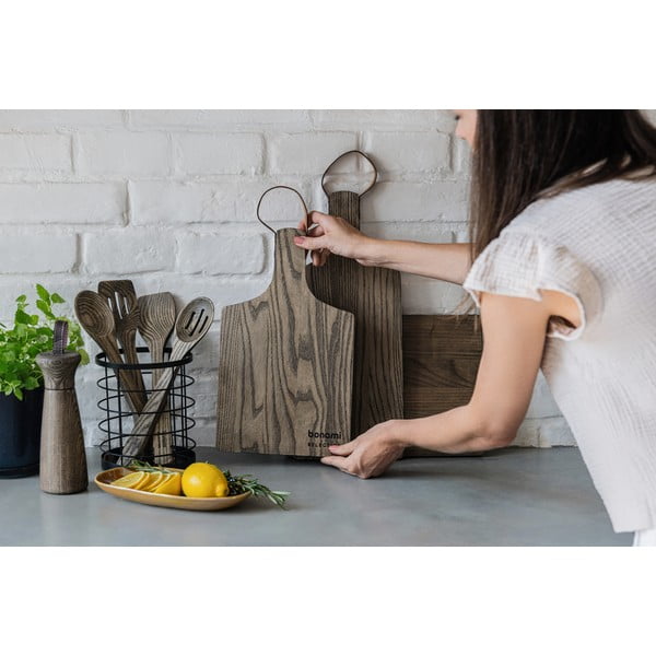 Koka griešanas dēlis pasniegšanai 52,5 x 18 cm Rustic – Bonami Selection-image-2