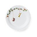 Balts deserta porcelāna šķīvis ar Ziemassvētku motīvu ø 19 cm Hammershøi Christmas – Kähler Design