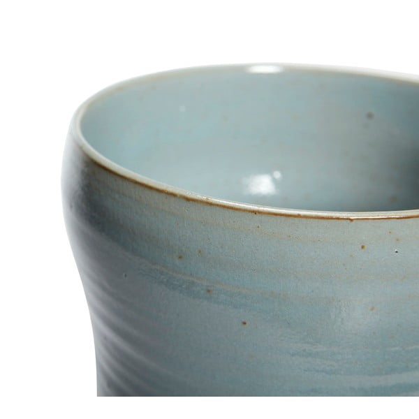 2 zilu keramikas puķu podu komplekts Hübsch Tina-image-2