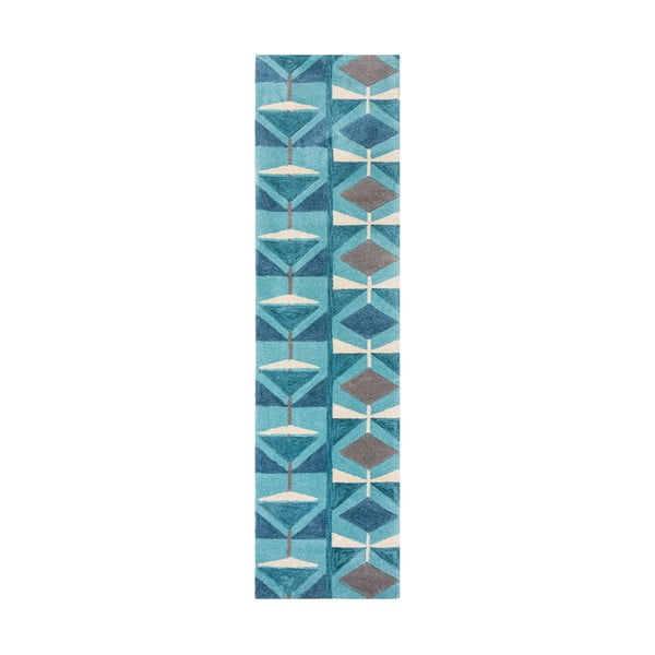 Zils paklājs Flair Rugs Kodiac, 60 x 230 cm