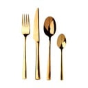 Zelta krāsas nerūsējošā tērauda galda piederumi (16 gab.) Avie – Premier Housewares
