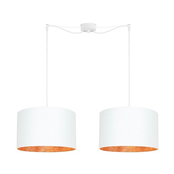 Piekarināmā lampa baltā un vara krāsā Sotto Luce Mika, ⌀ 40 cm