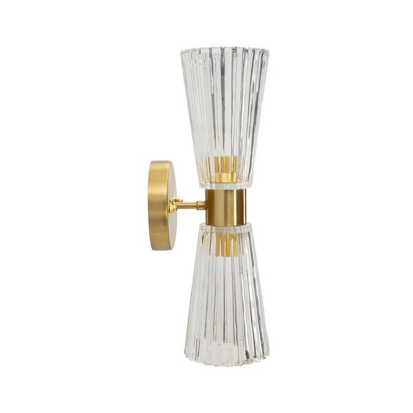Zelta krāsas stikla sienas lampa Prague – Mauro Ferretti-image-2