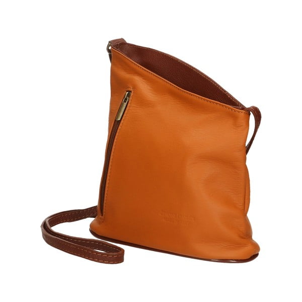 Konjaka brūna ādas somiņa Chicca Borse Garturo-image-3