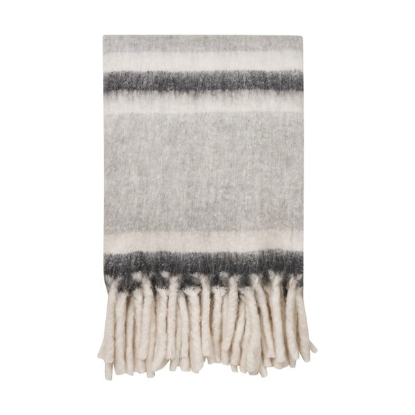 Pelēks pleds no vilnas maisījuma 130x170 cm Carmel – House Nordic