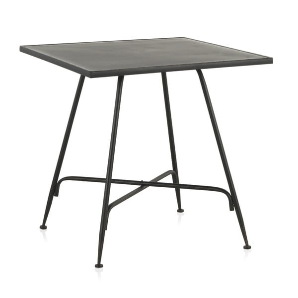 Melns metāla bāra galds Geese Industrial Style, 80 x 80 cm
