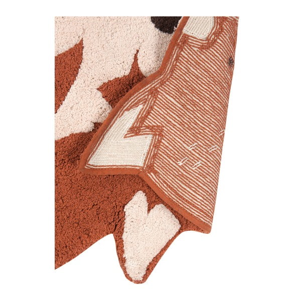 Kastaņbrūns kokvilnas paklājs Nattiot Little Wolf, 70 x 110 cm-image-3