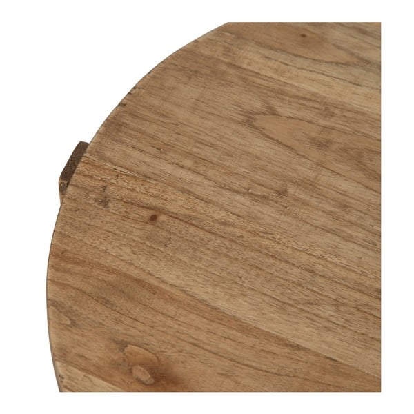 Ciedra masīvkoka apaļš sānu galdiņš ø 40 cm Dala – Ixia-image-2