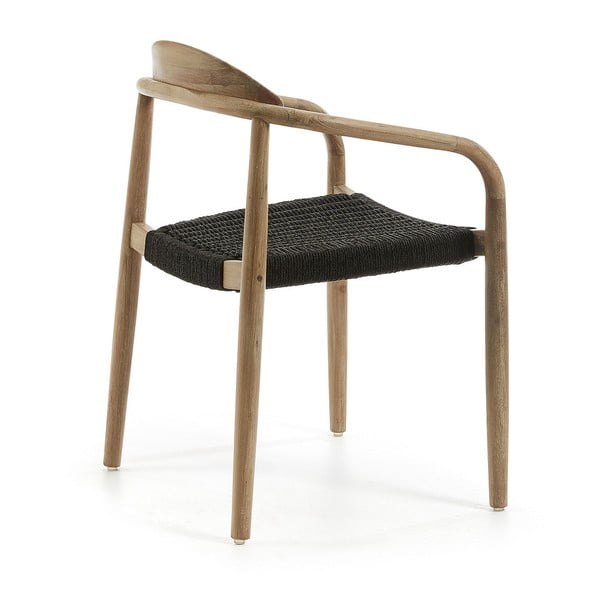 Koka krēsls ar melnu sēdekli Kave Home Glynis-image-2