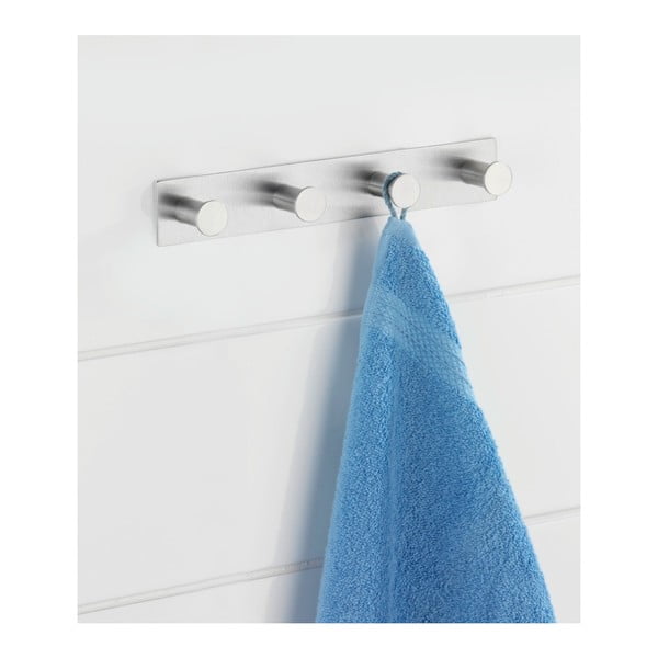 Pašturošs sienas pakaramais ar 4 āķiem sudraba krāsā Wenko Celano-image-1