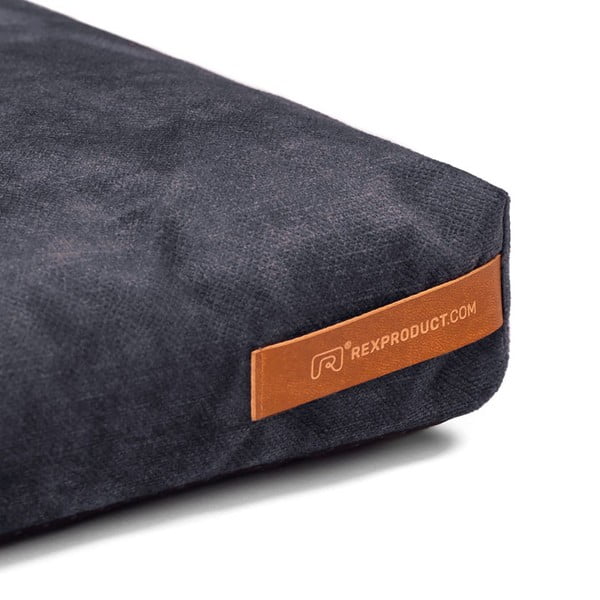 Tumši pelēks matracis suņiem no eko ādas 60x70 cm SoftPET Eco L – Rexproduct-image-2