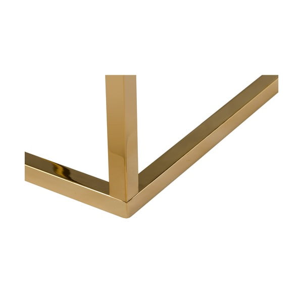 Balts marmora galds ar zelta pamatni RGE Accent, 50 x 50 cm-image-2