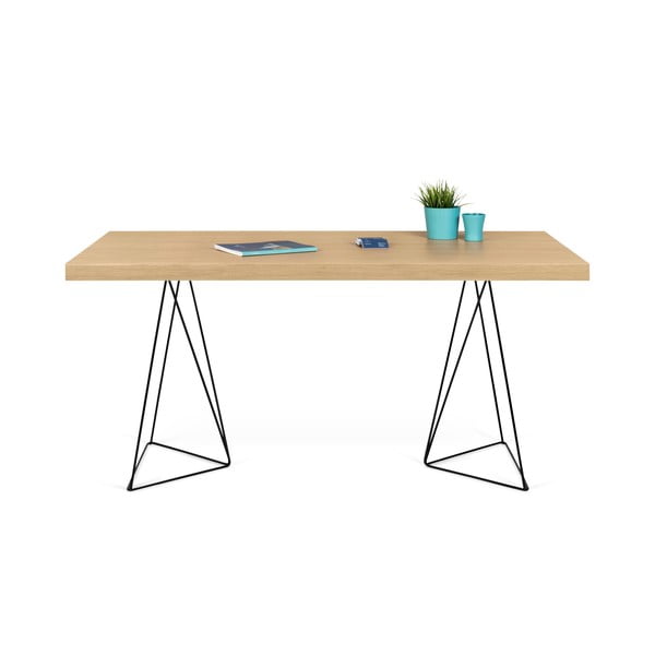 Galds ar melnām kājām TemaHome Multi, 160 x 90 cm-image-2